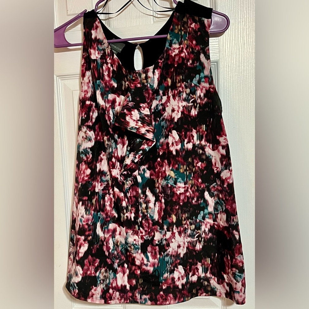 Covington Multicolor Floral Tank Top